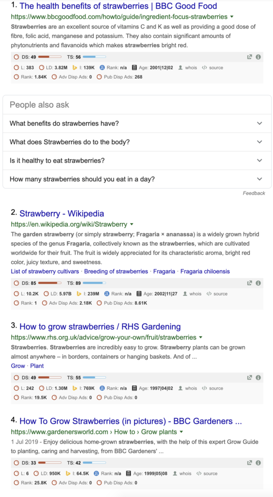 strawberry-google-search-screenshot